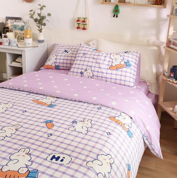 cute cartoon bedding set teen kid girl,retro cotton twin full purple home textile bed sheet pillow case duvet cover
cute cartoon bedding set teen kid girl,retro cotton twin full purple home textile bed sheet pillow case duvet cover