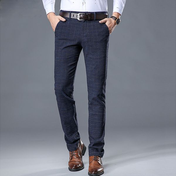 men's pants autumn winter plaid elastic casual men business slim jogger stretch long trouser male suit size 28-38 pantalon homme, Black
men's pants autumn winter plaid elastic casual men business slim jogger stretch long trouser male suit size 28-38 pantalon homme, Black