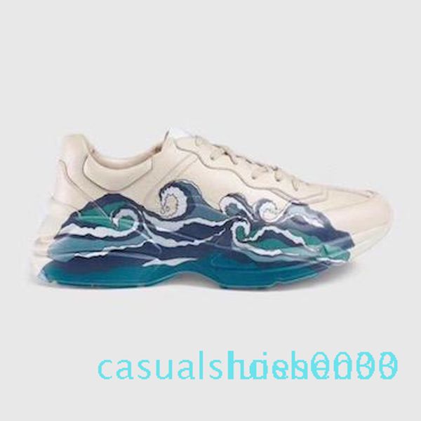 men rhyton casual shoes dad sneaker paris fashion luxury designer women shoe platform sports strawberry wave mouth tiger web print c03, Black
men rhyton casual shoes dad sneaker paris fashion luxury designer women shoe platform sports strawberry wave mouth tiger web print c03, Black