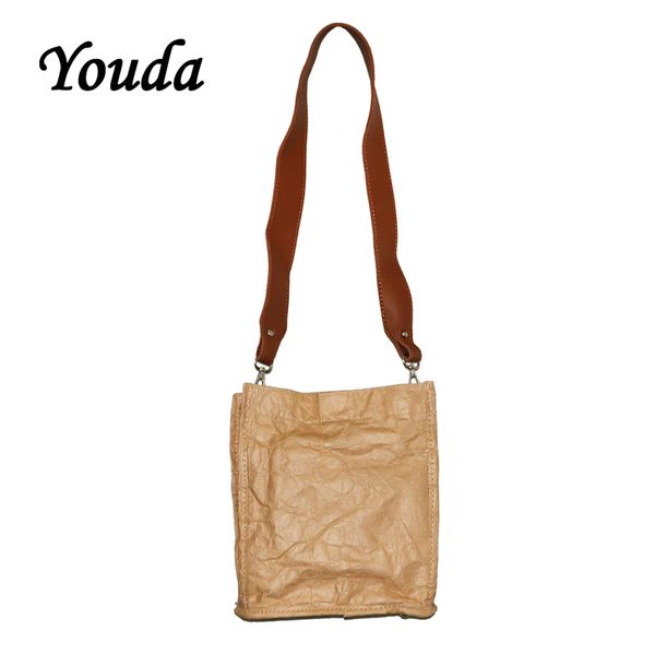 youda wrinkle design kraft paper totes waterproof package diagonal women bags shoulder bucket women's bag simple ladies handbag
youda wrinkle design kraft paper totes waterproof package diagonal women bags shoulder bucket women's bag simple ladies handbag