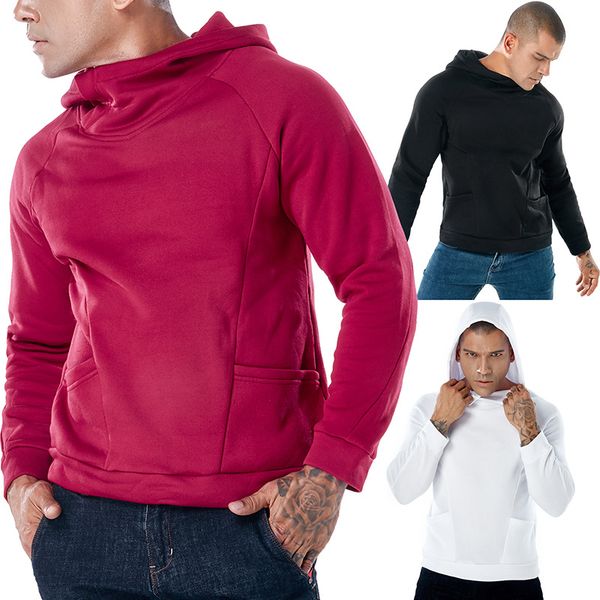 skateboard hooded sport mens hoodies solid color high neck men active high street loose clothing, Black
skateboard hooded sport mens hoodies solid color high neck men active high street loose clothing, Black