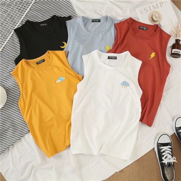 bnhps 2020 summer sleeveless vest t-shirt male student teenager personality fashion loose sports ins all-match hip hop t-shirt vest waistcoa, White;black
bnhps 2020 summer sleeveless vest t-shirt male student teenager personality fashion loose sports ins all-match hip hop t-shirt vest waistcoa, White;black