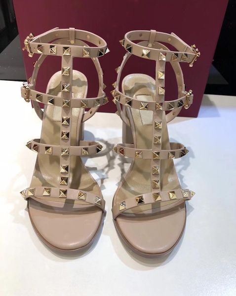 2020 womens leather stud sandals t-strap sandal summer high heels rivets shoes ladies party shoes 6.5cm 9.5cm 15color with box, Black
2020 womens leather stud sandals t-strap sandal summer high heels rivets shoes ladies party shoes 6.5cm 9.5cm 15color with box, Black