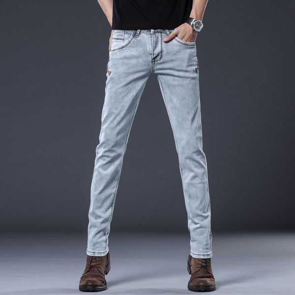 men's jeans korean style men grey slim skinny man biker with zippers designer stretch fashion casual pants pencils trousers, Blue
men's jeans korean style men grey slim skinny man biker with zippers designer stretch fashion casual pants pencils trousers, Blue