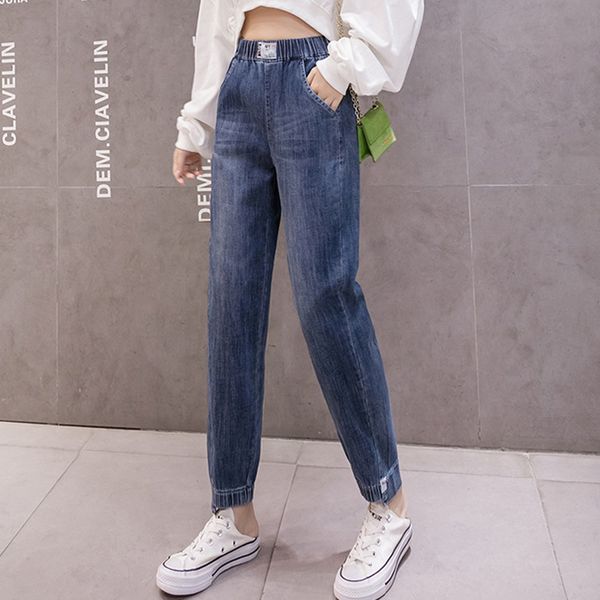 women's jeans 2021 style autumn clothes baggy women large size high waist cropped trousers, Blue
women's jeans 2021 style autumn clothes baggy women large size high waist cropped trousers, Blue