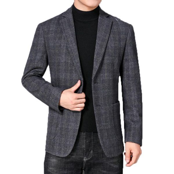 plaid wool blazer men smart casual costume homme navy blue coffee gray check grain woolen jacket suit plus size clothings autumn, White;black
plaid wool blazer men smart casual costume homme navy blue coffee gray check grain woolen jacket suit plus size clothings autumn, White;black