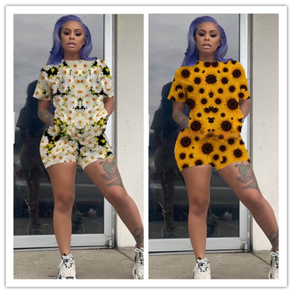 women tracksuit daisy printed designer 2 piece clothing set short sleeve tees pullover t shirt shorts outfit casual sports suit ly701, White
women tracksuit daisy printed designer 2 piece clothing set short sleeve tees pullover t shirt shorts outfit casual sports suit ly701, White