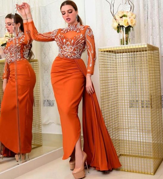 orange evening dresses with detachable train high neck lace appliqued beads mermaid prom dress sweep train long formal party gowns, Black;red
orange evening dresses with detachable train high neck lace appliqued beads mermaid prom dress sweep train long formal party gowns, Black;red