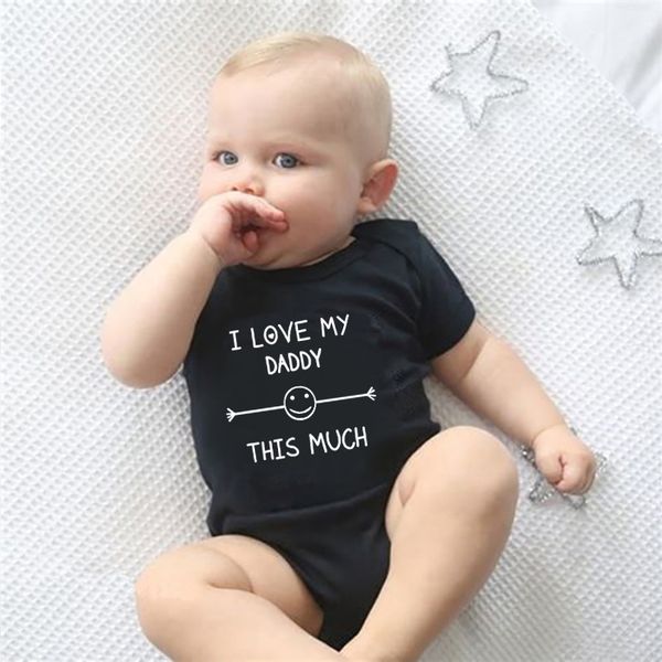 i love my daddy this much baby rompers cotton infant body short sleeve clothing baby jumpsuit daddy printed boy girl clothe, Blue
i love my daddy this much baby rompers cotton infant body short sleeve clothing baby jumpsuit daddy printed boy girl clothe, Blue