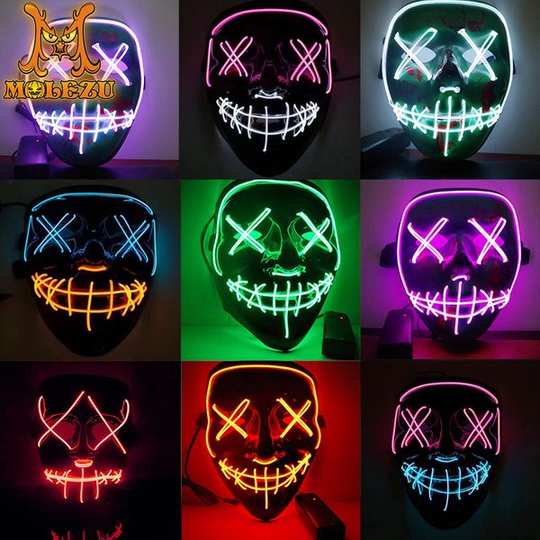 molezu led mask halloween party masque masquerade masks neon maske light glow in the dark mascara horror maska glowing masker
molezu led mask halloween party masque masquerade masks neon maske light glow in the dark mascara horror maska glowing masker