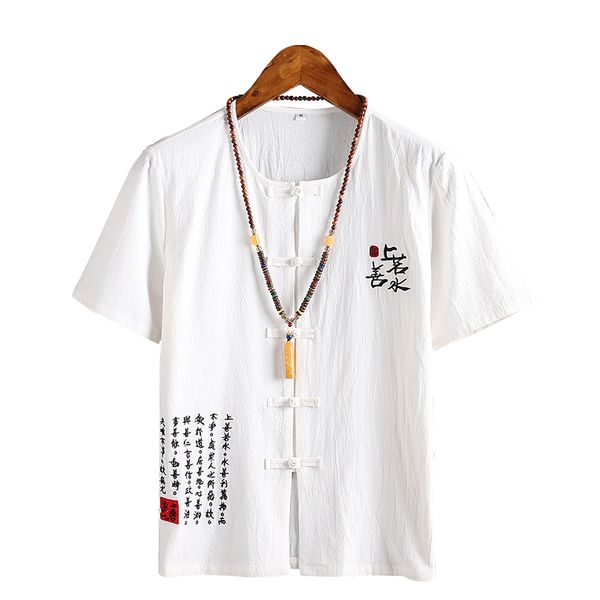 hcxy brand summer new chinese style mens linen shirts retro buckle short-sleeved shirts for men cotton and linen shirt male, White;black
hcxy brand summer new chinese style mens linen shirts retro buckle short-sleeved shirts for men cotton and linen shirt male, White;black