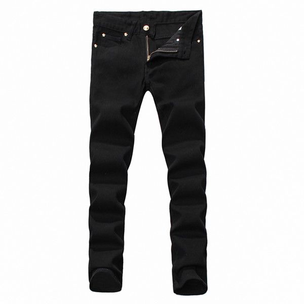 summer new men's denim trousers, black tight leggings, suitable for slim body, simple style, stylish and comfortable, Blue
summer new men's denim trousers, black tight leggings, suitable for slim body, simple style, stylish and comfortable, Blue
