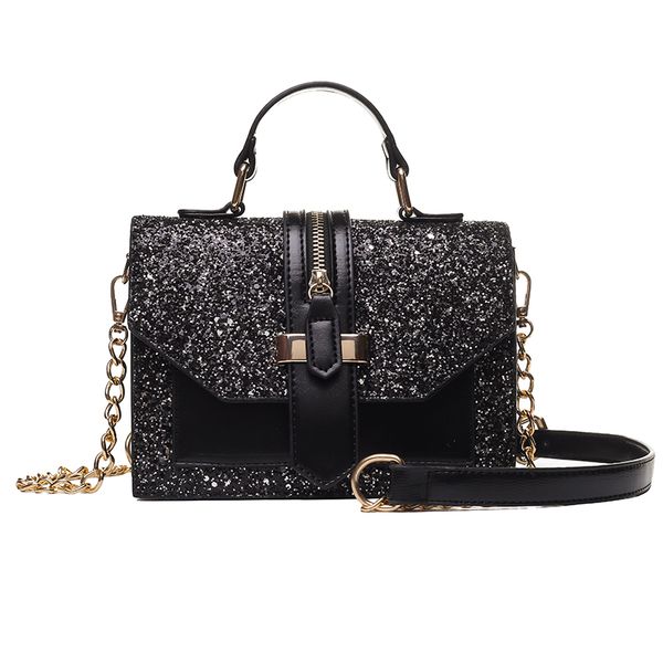 2020 women's bling bling pu leather shoulder bags lady solid black and burgundy crossbody chain handbags girl fashion sling bags
2020 women's bling bling pu leather shoulder bags lady solid black and burgundy crossbody chain handbags girl fashion sling bags