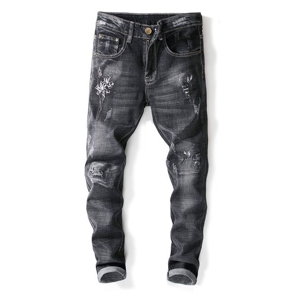 2020 new streetwear jeans homme pencil biker denim pants embroidery skinny jeans men, Blue
2020 new streetwear jeans homme pencil biker denim pants embroidery skinny jeans men, Blue