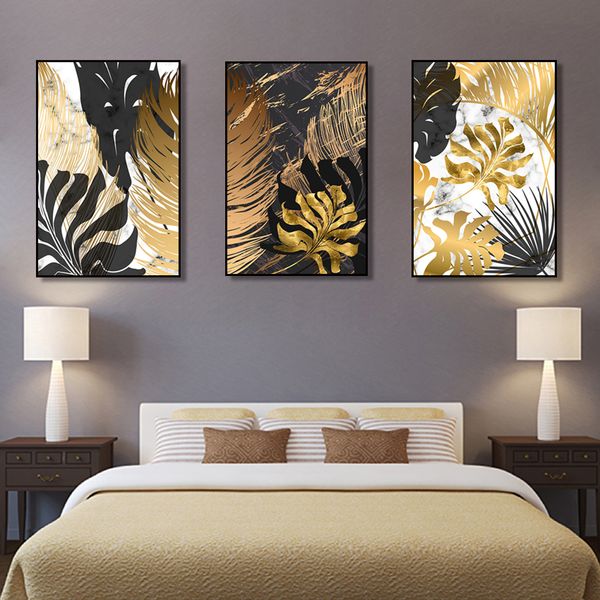 black golden leaf canvas painting nordic plants posters and print abstract wall art wall pictures for living room modern decor
black golden leaf canvas painting nordic plants posters and print abstract wall art wall pictures for living room modern decor