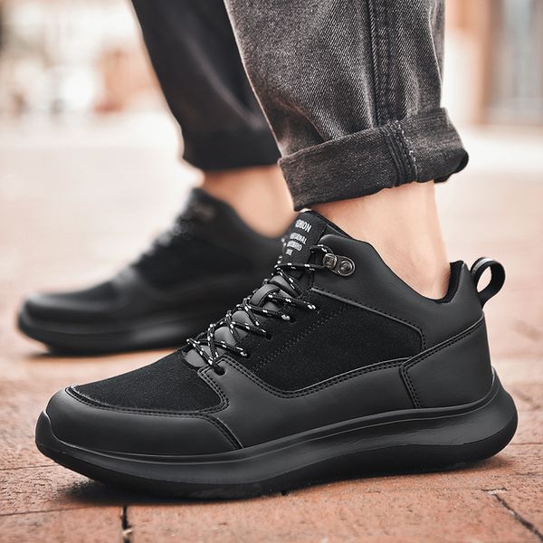 new men shoes lace-up men casual shoes winter plus velvet inside warm man footwear light walking sneakers feminino zapatos, Black
new men shoes lace-up men casual shoes winter plus velvet inside warm man footwear light walking sneakers feminino zapatos, Black