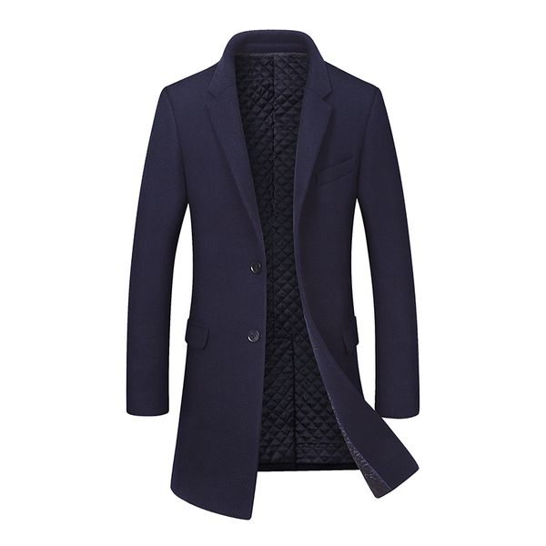 wool winter men's casual coat fashion business long thicken slim woolen overcoat jacket male peacoat brand clothes, Black
wool winter men's casual coat fashion business long thicken slim woolen overcoat jacket male peacoat brand clothes, Black
