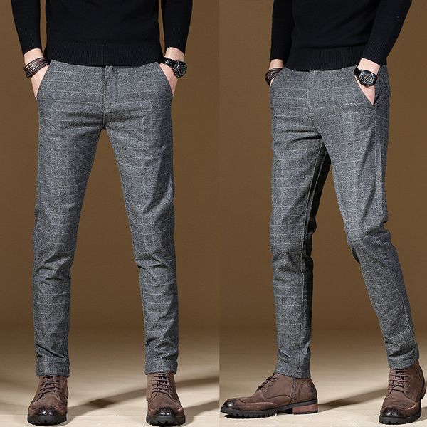 ymwmhu 2020 new business pants men plaid slim fit autumn and winter trouser fashion male smart casual pant office clothes, Black
ymwmhu 2020 new business pants men plaid slim fit autumn and winter trouser fashion male smart casual pant office clothes, Black