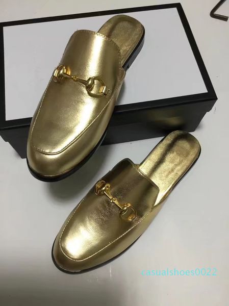 mens women all gold leather slipper mules designer mule slipper loafers luxuy casual shoes golden mules big size eur34-46 c22, Black
mens women all gold leather slipper mules designer mule slipper loafers luxuy casual shoes golden mules big size eur34-46 c22, Black