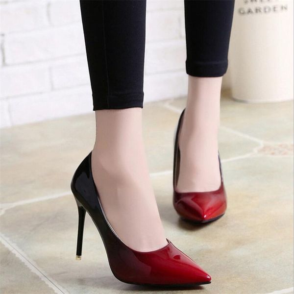 2020 shadow women shoes pointed toe pumps patent leather dress wine red 10cm high heels boat shoes wedding zapatos mujer, Black
2020 shadow women shoes pointed toe pumps patent leather dress wine red 10cm high heels boat shoes wedding zapatos mujer, Black