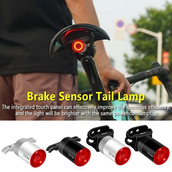 ip65 waterproof brake sensor tail lamp rechargeable mtb bike light usb charging intelligent induction rear tail safety warning
ip65 waterproof brake sensor tail lamp rechargeable mtb bike light usb charging intelligent induction rear tail safety warning