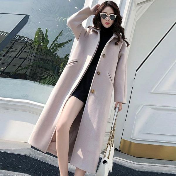 woolen women coat winter 2020 fashion vintage elegant solid lapel long coat cappotto lana donna manteau mouton femme, Black
woolen women coat winter 2020 fashion vintage elegant solid lapel long coat cappotto lana donna manteau mouton femme, Black