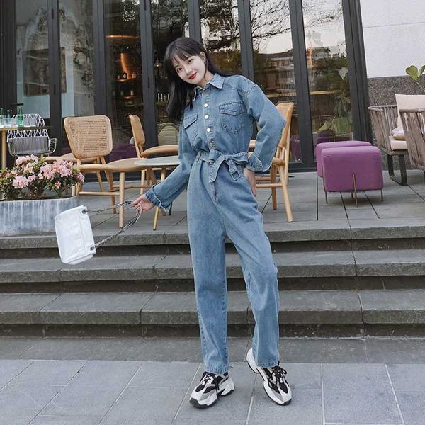 women long sleeve denim bandage jumpsuit loose casual straight jeans one piece cargo pants streetwear hip hop harem overalls, Black;white
women long sleeve denim bandage jumpsuit loose casual straight jeans one piece cargo pants streetwear hip hop harem overalls, Black;white