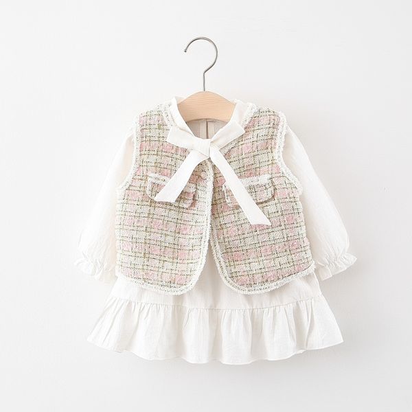 kids designer clothes girls cross-border girls suit spring and autumn new solid color long-sleeved dress baby small fragrance vest vest two, White
kids designer clothes girls cross-border girls suit spring and autumn new solid color long-sleeved dress baby small fragrance vest vest two, White