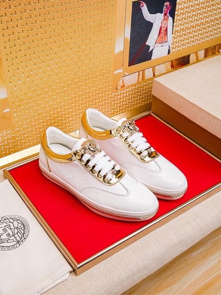 2020q limited edition medusa printed low-lace-up casual sneakers, high-end fashionable wild personality men's shoes, size: 38-451, Black
2020q limited edition medusa printed low-lace-up casual sneakers, high-end fashionable wild personality men's shoes, size: 38-451, Black