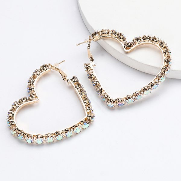 earrings new alloy diamond rhinestone love earrings women's eye-catching earrings, Golden
earrings new alloy diamond rhinestone love earrings women's eye-catching earrings, Golden
