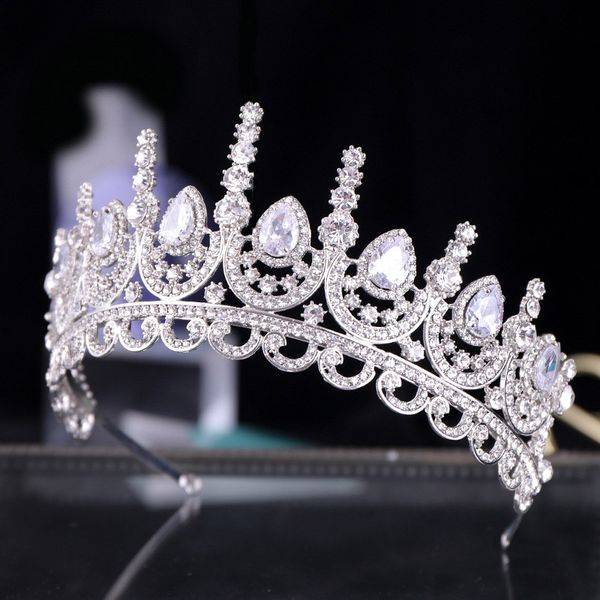 ladies large party delicate headwear women big drop shape crowns bridal wedding luxury shining rhinestone tiara headpieces, Golden;silver
ladies large party delicate headwear women big drop shape crowns bridal wedding luxury shining rhinestone tiara headpieces, Golden;silver
