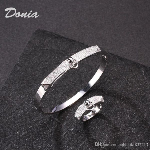 donia jewelry european and american fashion exaggeration classic geometric micro inlay zirconia bracelet ring set women's bracelet ring, Black
donia jewelry european and american fashion exaggeration classic geometric micro inlay zirconia bracelet ring set women's bracelet ring, Black