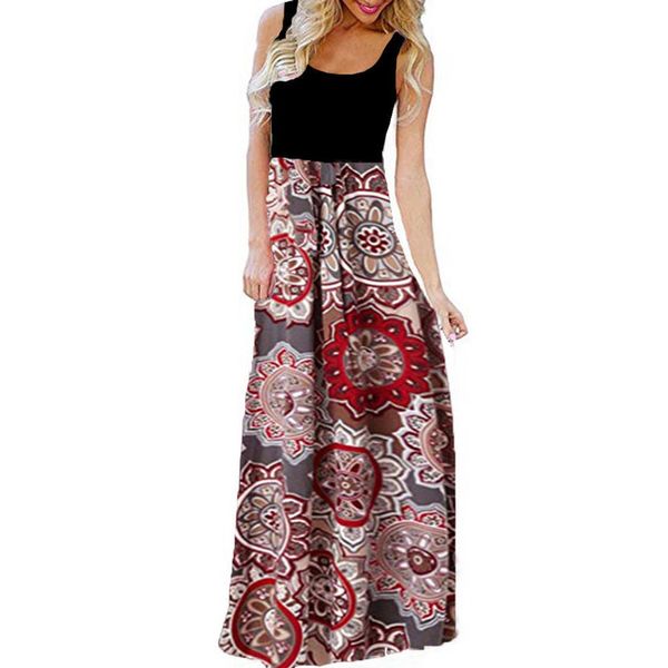 2020 new summer women dresses plus size vintage casual tank sleeveless flower pattern print maxi sundress 904276, Black;gray
2020 new summer women dresses plus size vintage casual tank sleeveless flower pattern print maxi sundress 904276, Black;gray
