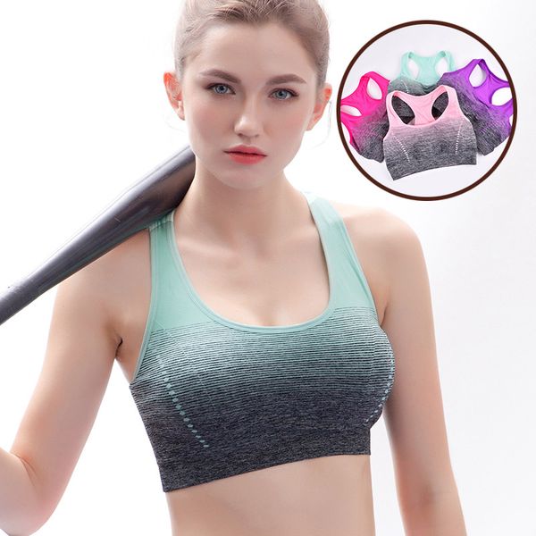 gradient high stretch sports bra for women quick dry padded hback sports seamless yoga running fitness sport bra breathable, White;black
gradient high stretch sports bra for women quick dry padded hback sports seamless yoga running fitness sport bra breathable, White;black