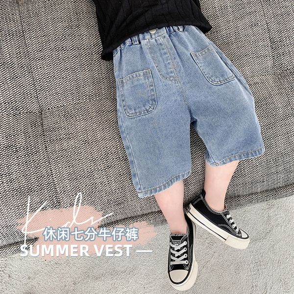 boys cropped pants summer new loose thin clothing korean and children's wear jeans style casual jeans children's breeches baby sho, Blue
boys cropped pants summer new loose thin clothing korean and children's wear jeans style casual jeans children's breeches baby sho, Blue