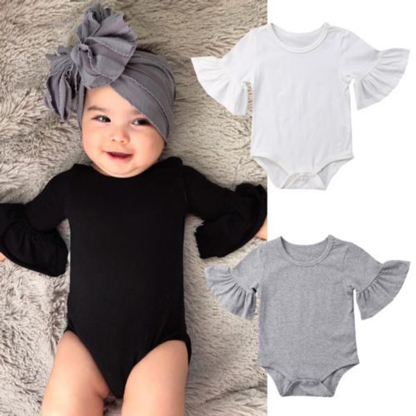 newborn baby girl clothes flare sleeve rompers solid color cotton girls romper jumpsuit outfits baby clothes 0-24m, Blue
newborn baby girl clothes flare sleeve rompers solid color cotton girls romper jumpsuit outfits baby clothes 0-24m, Blue