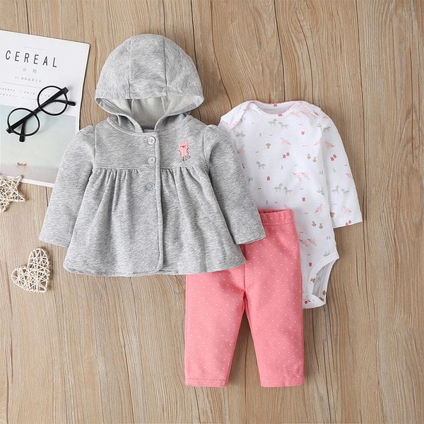 newborn gray coat 2020 autumn new baby girls long-sleeve sweatshirt polka dot trousers romper three-piece children's casual suit, White
newborn gray coat 2020 autumn new baby girls long-sleeve sweatshirt polka dot trousers romper three-piece children's casual suit, White