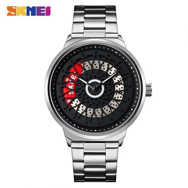 wristwatches skmei 9217 fashion rotation dial men quartz watches casual male waterproof clock reloj hombre steel/leather bracele drop, Slivery;brown
wristwatches skmei 9217 fashion rotation dial men quartz watches casual male waterproof clock reloj hombre steel/leather bracele drop, Slivery;brown
