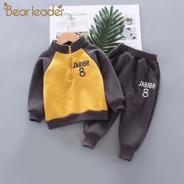 bear leader 2020 new children boys winter warm clothing suits 2pcs letter print pullover and solid pants girls casual active set, White
bear leader 2020 new children boys winter warm clothing suits 2pcs letter print pullover and solid pants girls casual active set, White
