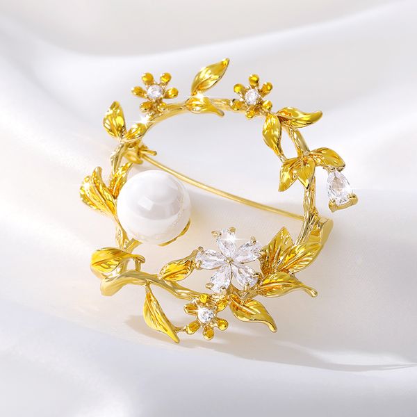 crystal garland brooch for woman zircon pearl accessories exquisite clothes coat brooches quality pin jewelry decoration, Gray
crystal garland brooch for woman zircon pearl accessories exquisite clothes coat brooches quality pin jewelry decoration, Gray