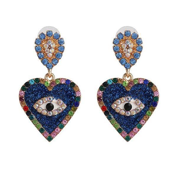 Wholesale creative heart shape eyes dangle earrings crystal rhinestone earrings women girl party jewelry gift
Wholesale creative heart shape eyes dangle earrings crystal rhinestone earrings women girl party jewelry gift