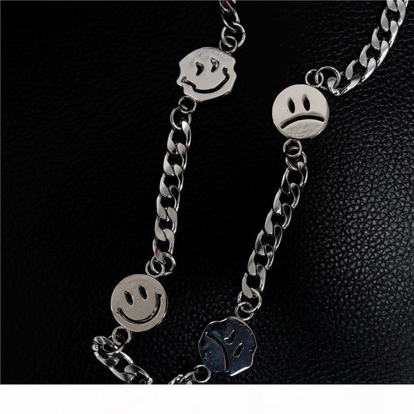 s fashion new men and women street hip hop titanium steel couple necklace smiley ins new trendy 2020, Silver
s fashion new men and women street hip hop titanium steel couple necklace smiley ins new trendy 2020, Silver