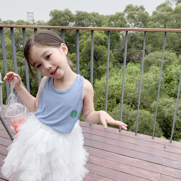 2020 summer new children's oxygen green fun cartoon face solid color vest vest camisole for girls c520, Blue
2020 summer new children's oxygen green fun cartoon face solid color vest vest camisole for girls c520, Blue