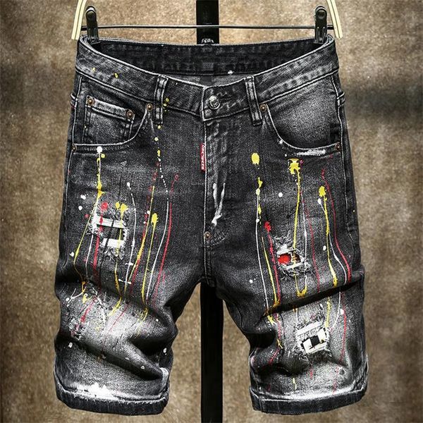 luxury mens designer jeans short hole fit washed motocycle pants printing fashion biker ripped jeans shorts, Blue
luxury mens designer jeans short hole fit washed motocycle pants printing fashion biker ripped jeans shorts, Blue