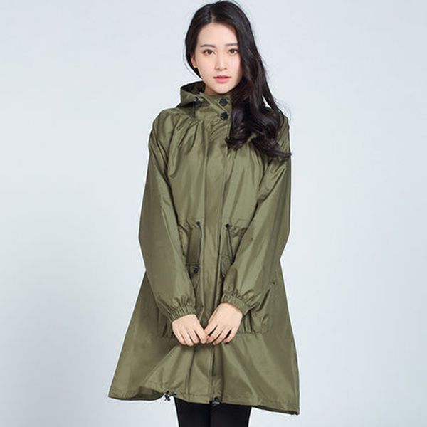 raincoat women rain coat poncho windbreaker waterproof female raincoat women chubasquero coats for rain gear 60yy020, Red;brown