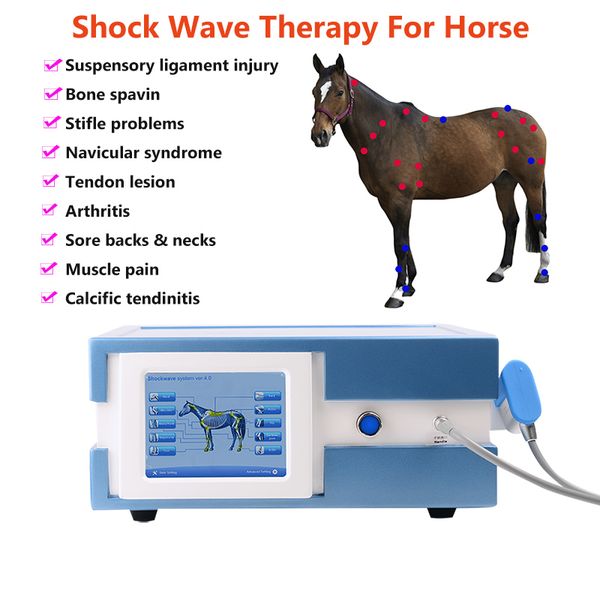 Image of Professional Pneumatic Shock Wave Therapy Machine Shockwave Therapy Pain Relief PhysicalTherapy Equipment For Horse treatment