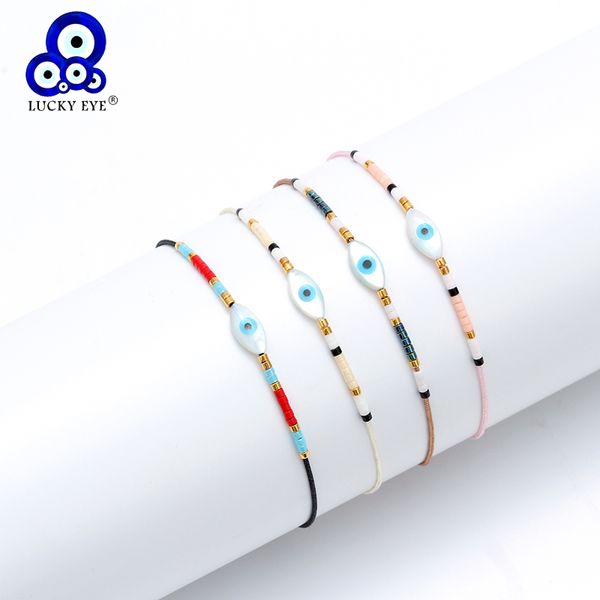 lucky eye miyuki beads shell bracelet evil eye charm bracelet adjustable rope chain fashion jewelry gift for women female ey6337, Red;blue
lucky eye miyuki beads shell bracelet evil eye charm bracelet adjustable rope chain fashion jewelry gift for women female ey6337, Red;blue
