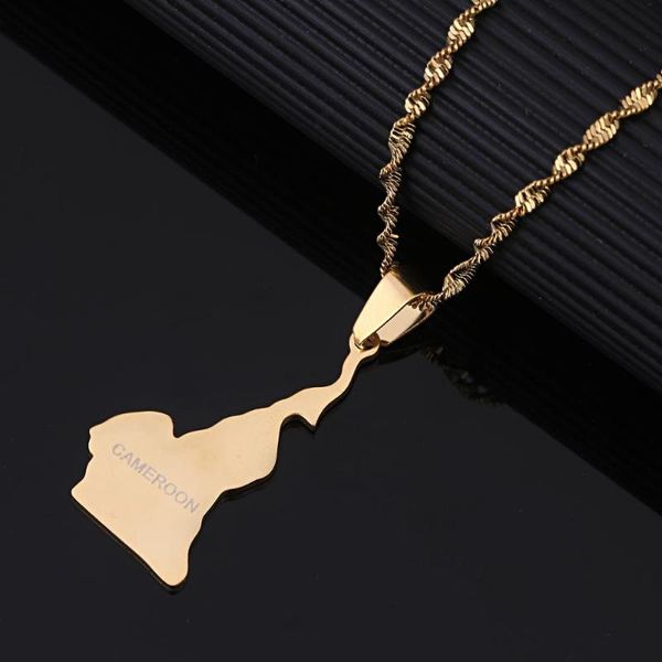 stainless steel république du cameroun map pendant necklace douala yaounde cameroon map chain jewelry, Silver
stainless steel république du cameroun map pendant necklace douala yaounde cameroon map chain jewelry, Silver