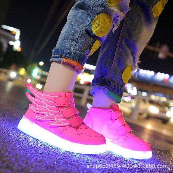children's luminous board glowing boys' sports board lighting shoes usb charging wings led girls' shining colorful luminous s, Black
children's luminous board glowing boys' sports board lighting shoes usb charging wings led girls' shining colorful luminous s, Black