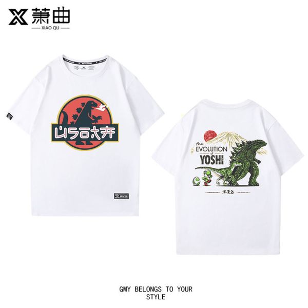 godzilla short-sleeved t-shirts male godzilla monster ancient song brother gilardino clothes around, Gray;blue
godzilla short-sleeved t-shirts male godzilla monster ancient song brother gilardino clothes around, Gray;blue